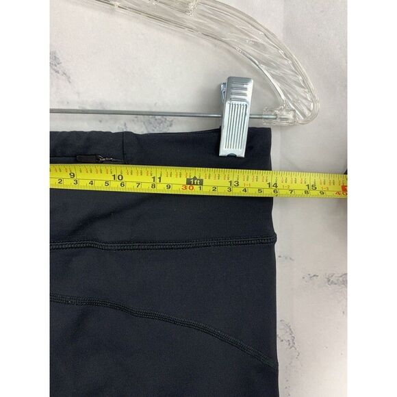 Nike Running Skinny Legging Womens Black Epic Run Crop  Size M Mesh Cropped - Picture 8 of 12
